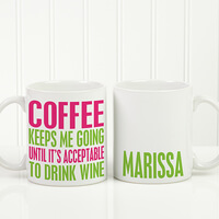 Personalized Funny Coffee Mug - Shhh Theres..