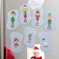 Personalized Christmas Refrigerator Magnets -..