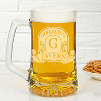 Personalized Beer Mugs - Engraved Bar Sign