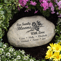 Personalized Garden Stones - Our Family Blooms..