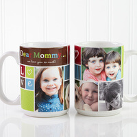 Large Personalized Picture Collage Coffee Mugs -..