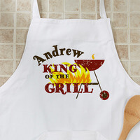 Personalized BBQ Grill Aprons - King Of The Grill