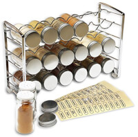 Spice Rack Stand With 18 Bottles