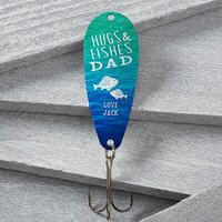 Personalized Fathers Day Fishing Lure - Hugs &..