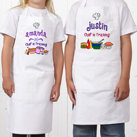 Personalized Kids Aprons - Junior Chef Design