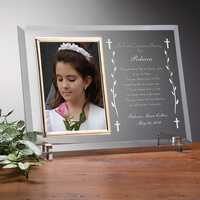 Personalized First Communion Glass Picture Frame