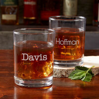 Personalized Old Fashioned Glasses - Classic
