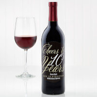 Personalized Anniversary Wine Bottle Labels