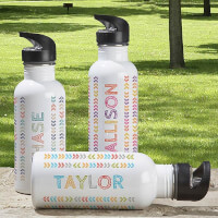 Personalized Water Bottle For Kids - Stencil Name