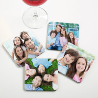 Personalized Photo Bar Coaster Set - Picture..