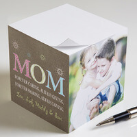 Personalized Photo Notepad Cube For Mom - 3 Photos