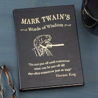 Mark Twain Words Of Wisdom Personalized Leather..