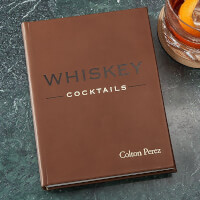 Whiskey Cocktails Personalized Leather Book