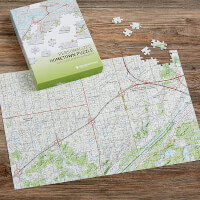 My Hometown Personalized Map Jigsaw Puzzle