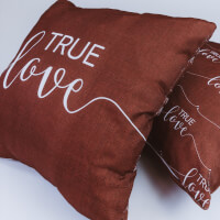 True Love (Double Sided) - 2 Pillow Set