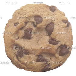 Chocolate Chip Cookie Novelty Round Pillow