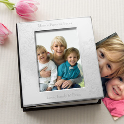 Engraved Silver Picture Albums for Her
