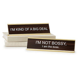 Big Personality Desk Signs