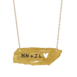 Personalized Birch Bark Necklace