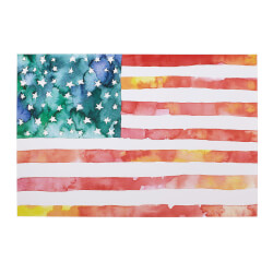 American Flag Watercolor