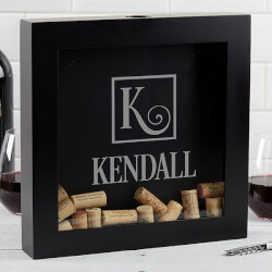 Personalized Wine Cork Box