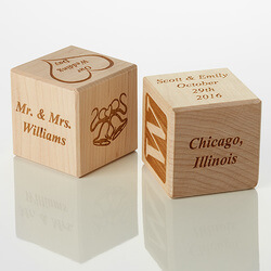 Personalized Wood Block - Our Wedding