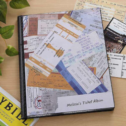 Personalized Ticket Stub Book