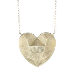 Faceted Heart Necklace