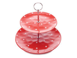 Maxwell and Williams Red 2-Tier Cake Stand