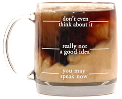 Funny Glass Coffee Mug