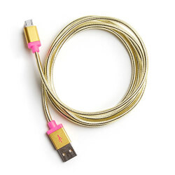 Gold Charging Cord with Micro USB